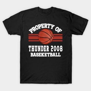 Proud Name Thunder Graphic Property Vintage Basketball T-Shirt